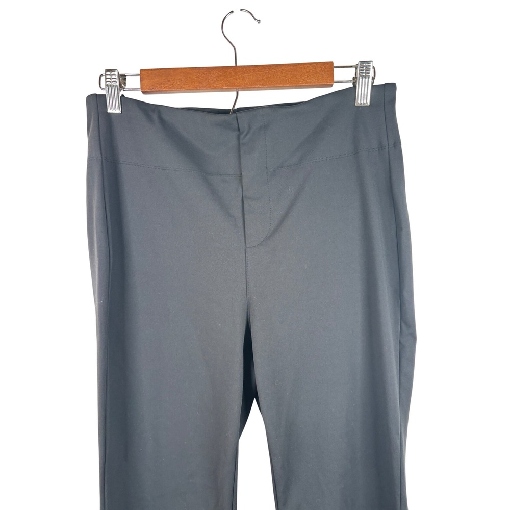 Halara Work Pants L Flex High Waisted Back Side Pocket Slight Flare Black 7008-L - Picture 3 of 11